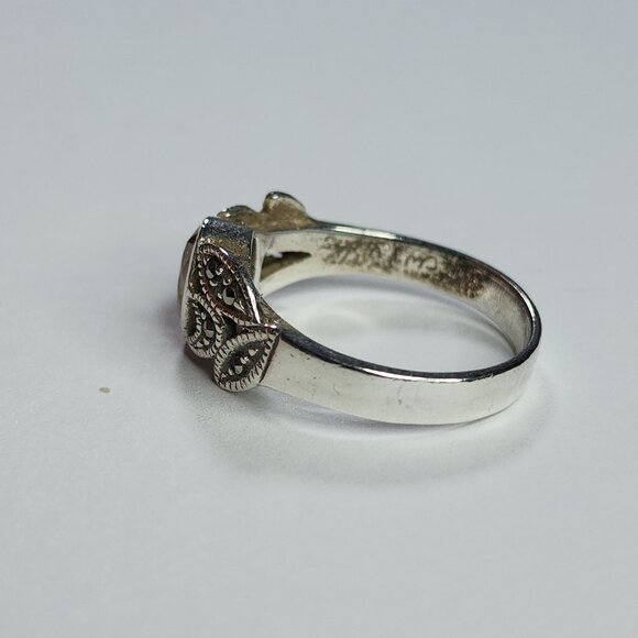 925‎ Sterling Silver Ring Citrine .925 Size 8 - Picture 4 of 10